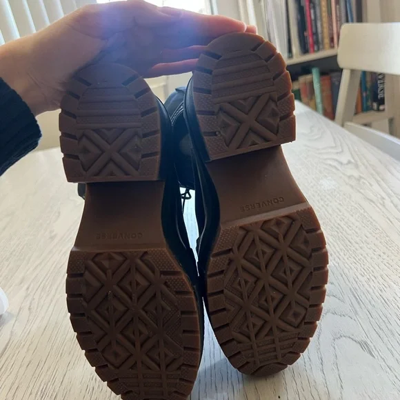 Converse Black Platform High-Top Sneakers - Picture 5 of 5